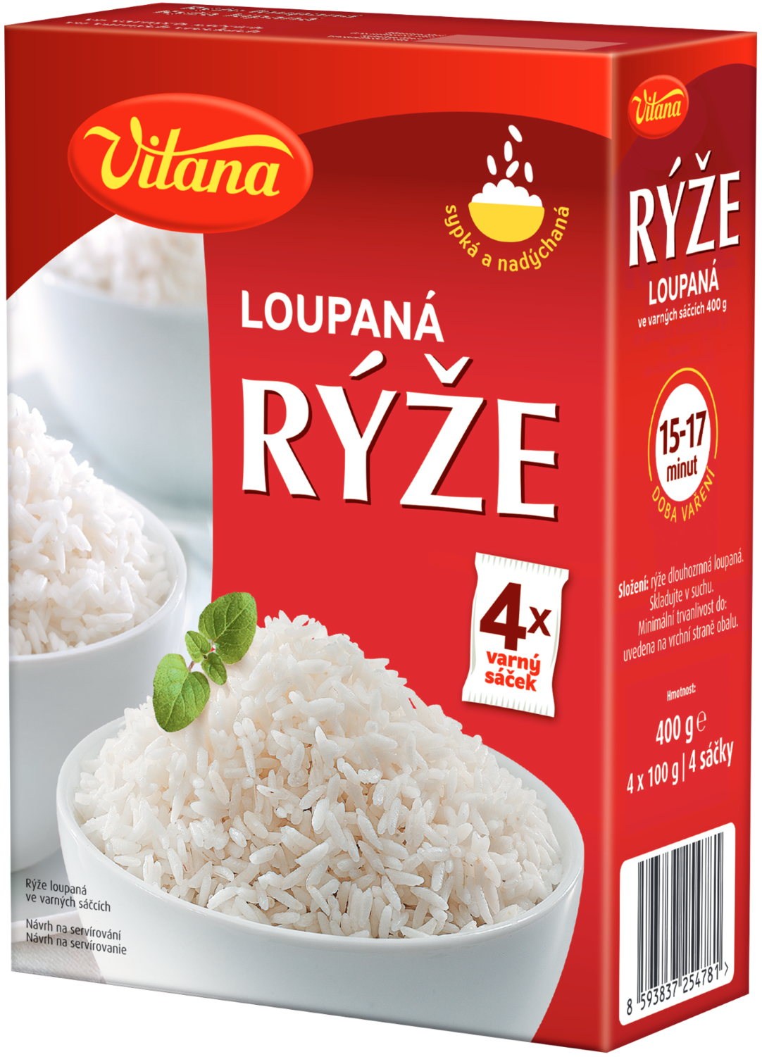 Ryža vo varných vreckách 400g