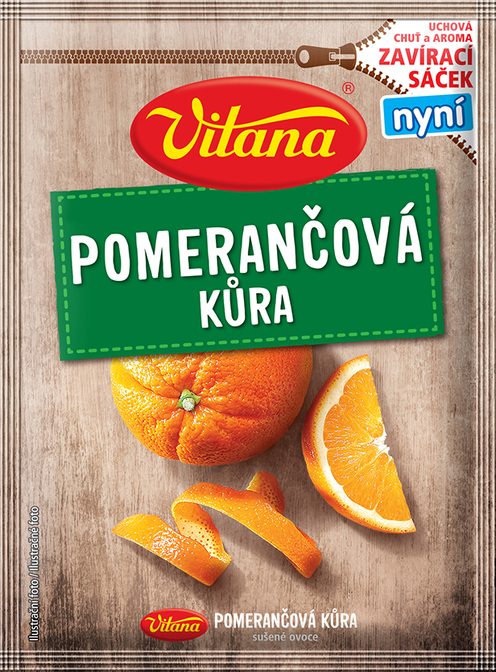 Sušená Pomarančová kôra Vitana na pečenie