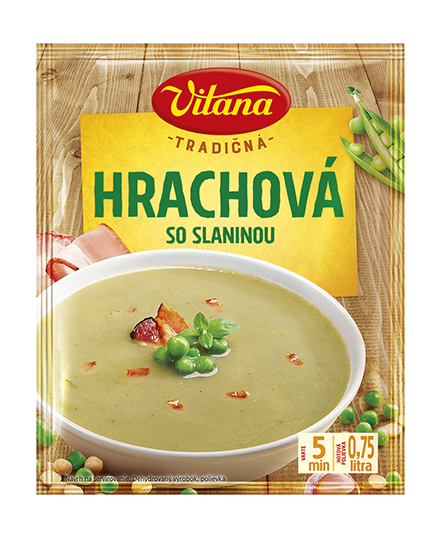 Tradičná hrachová polievka Vitana