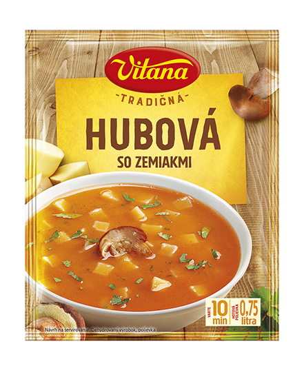 Tradičná hubová polievka Vitana