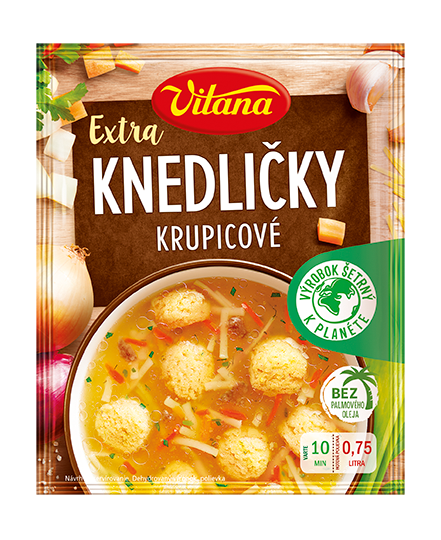 Extra knedličky krupicové polievka  Vitana
