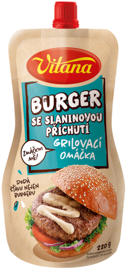 Burger so slaninovou arómou grilovacia omáčka