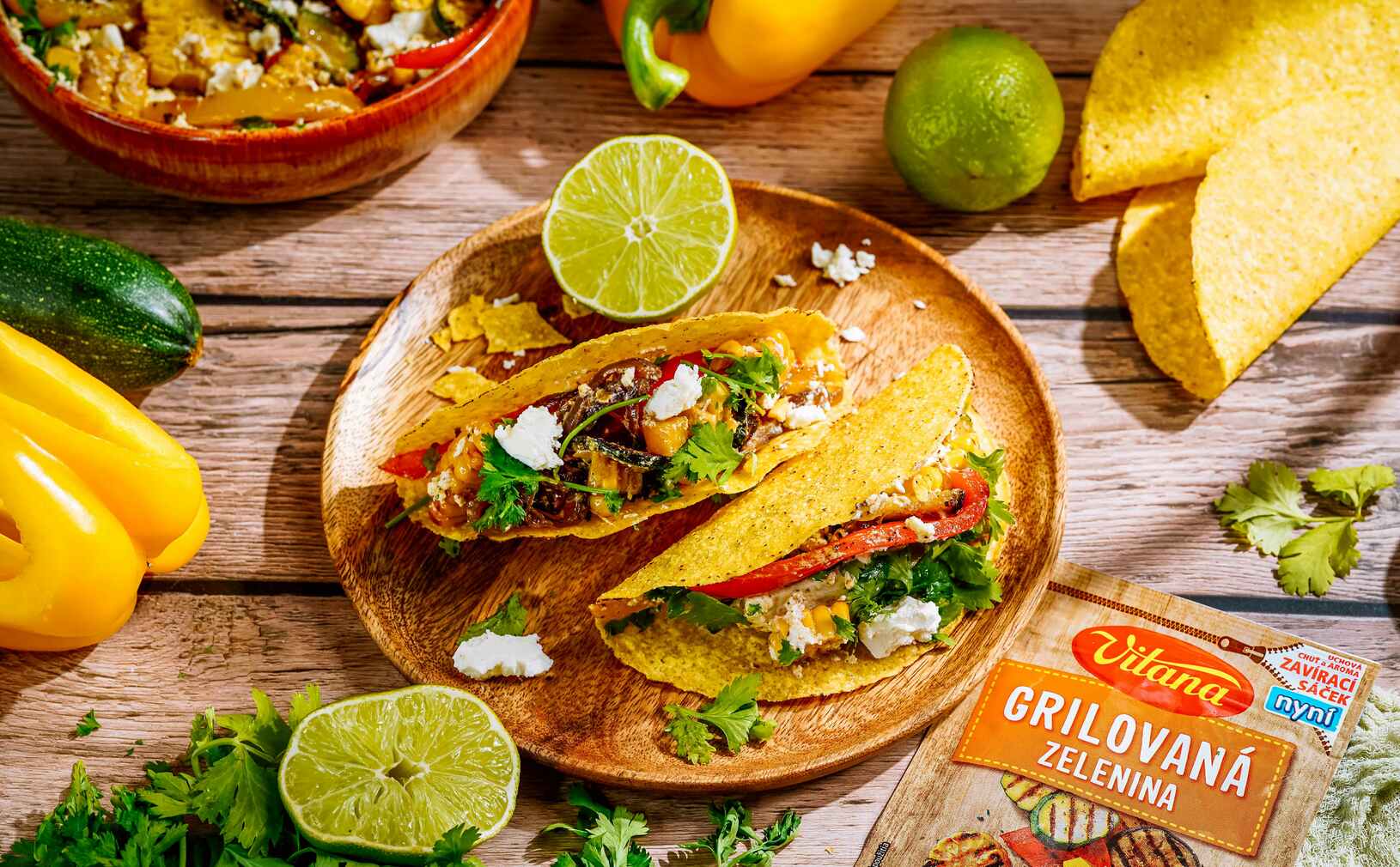 Recept: Tacos s grilovanou zeleninou