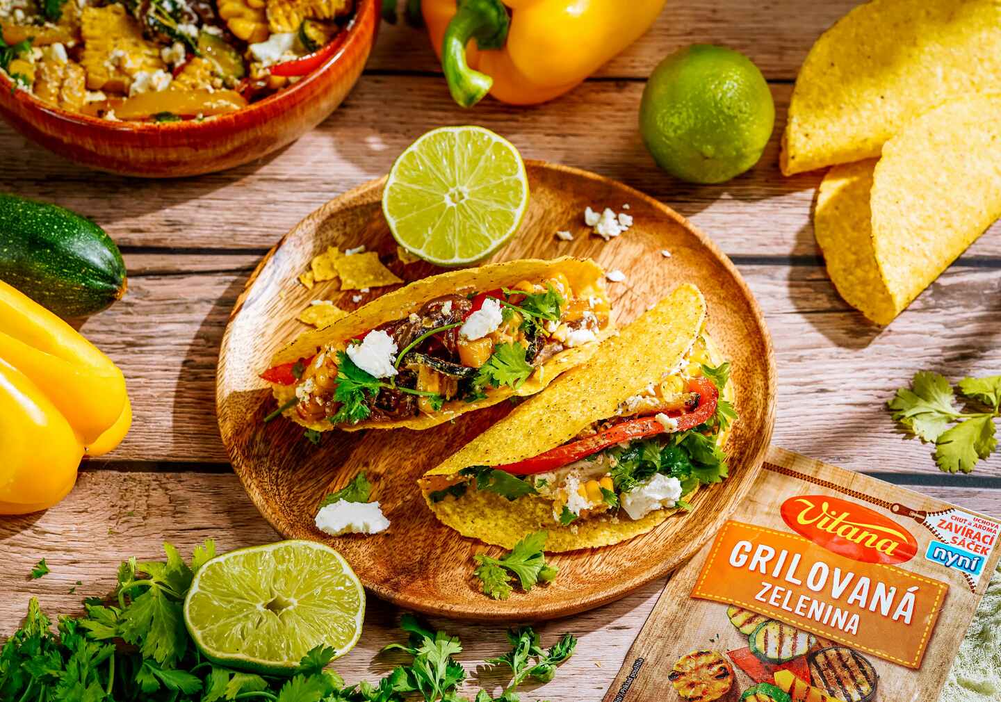 Recept: Tacos s grilovanou zeleninou