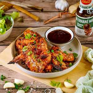 Recept: BBQ kuracie krídelká s medovo-cesnakovou glazúrou