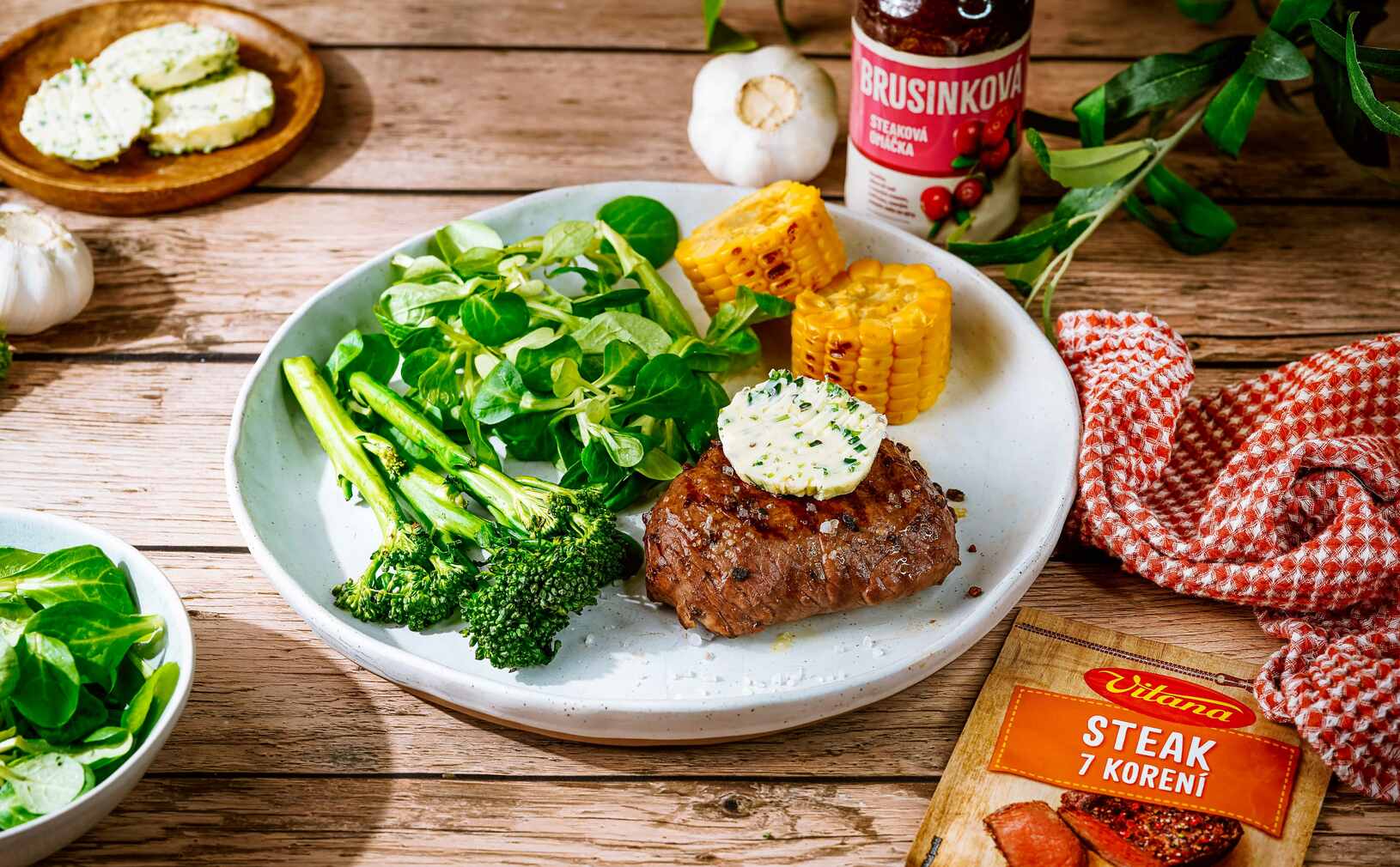 Recepty: Grilovaný steak s bylinkovým maslom