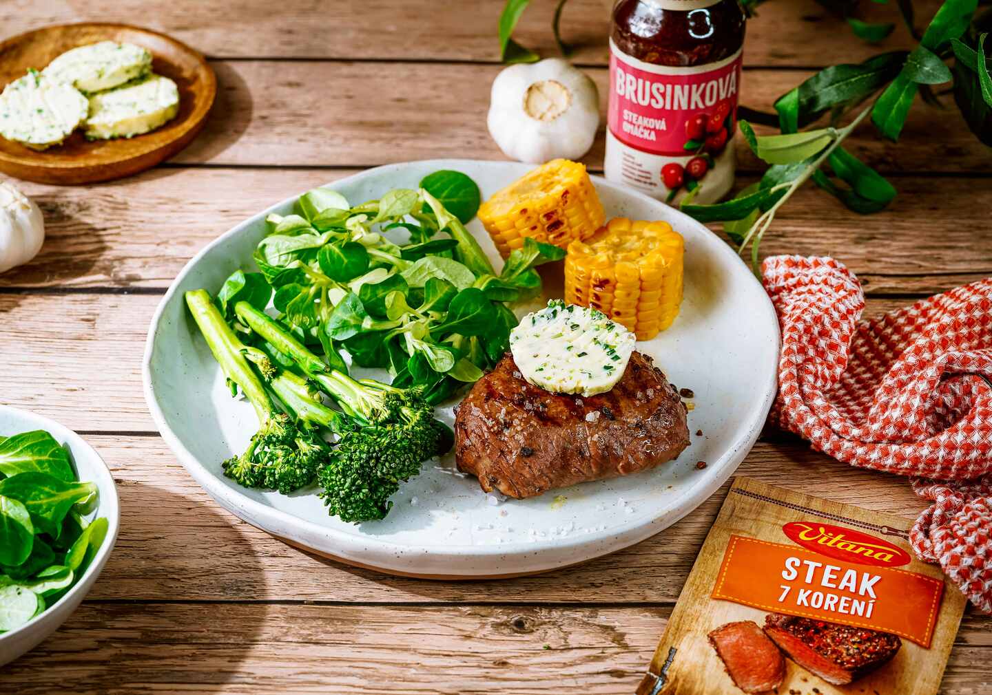 Recepty: Grilovaný steak s bylinkovým maslom
