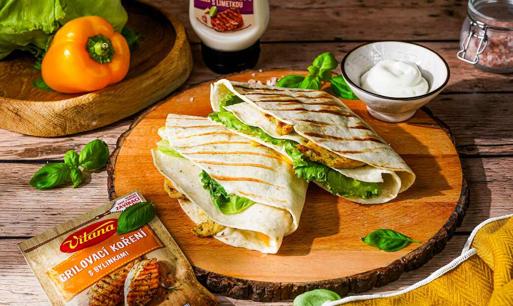 Recept: Jednoduchý grilovaný kurací wrap